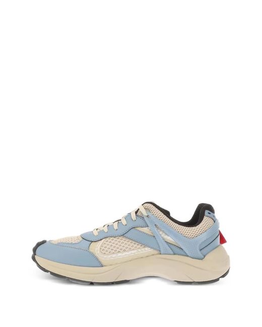 HUGO White Panelled Sneakers for men