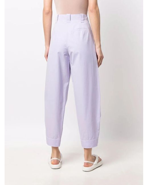 Pantaloni Sartoriali A Vita Alta di Krizia in Purple