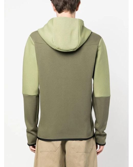 Nike Green Swoosh-Logo Detail Hoodie for men