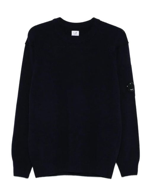 C P Company Pullover Mit Linsen-Detail in Blue für Herren