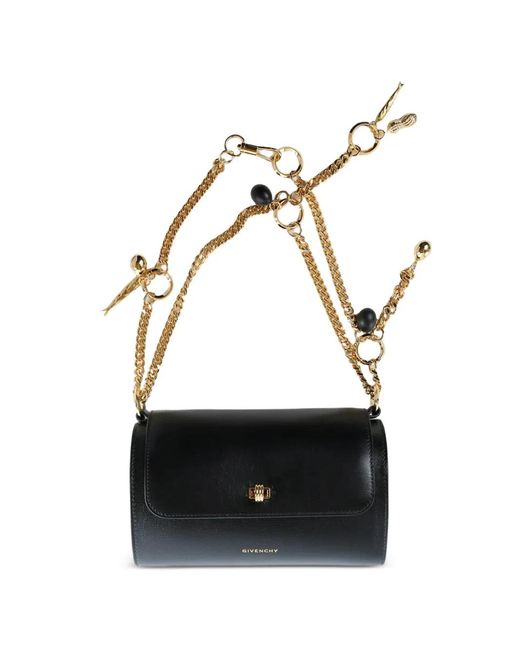 Givenchy White Small Pout Charm-Embellished Shoulder Bag