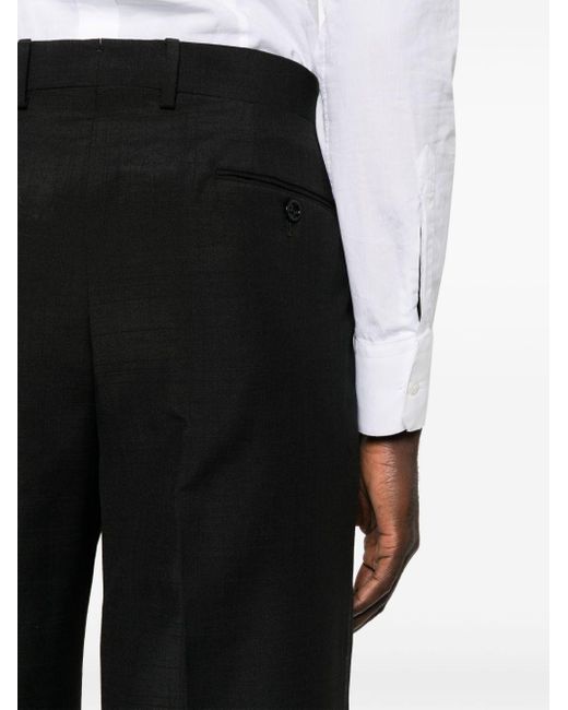 Pantalon de costume à motif monogrammé Lardini pour homme en coloris Black