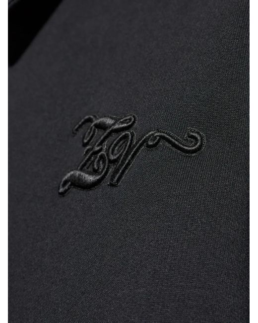 Zadig & Voltaire Black Logo-Embroidered Zip-Fastening Jacket for men