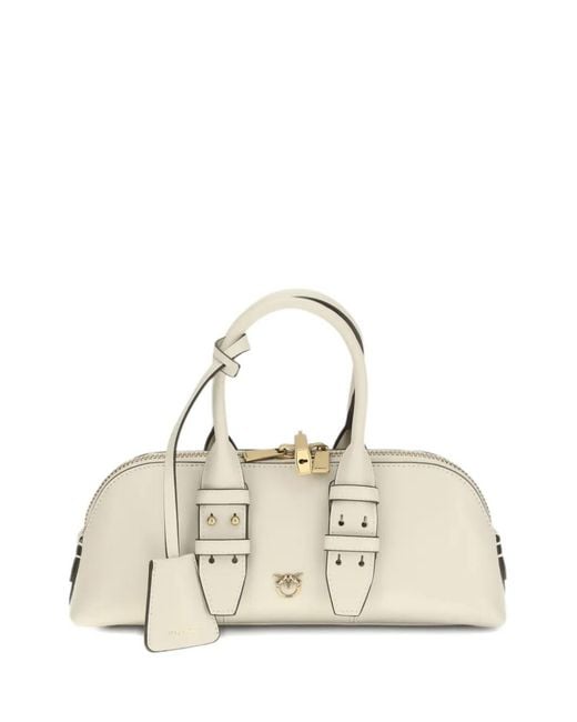 Pinko Natural Small Leather Escape Bag