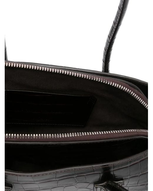 The Attico Black Coffee 'La Passeggiata Small' Shoulder Bag