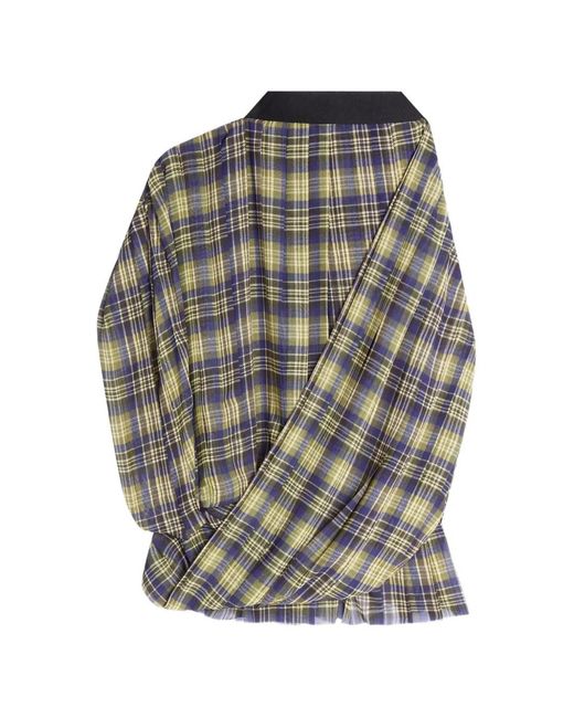 Dries Van Noten Black Draped Pleated Top