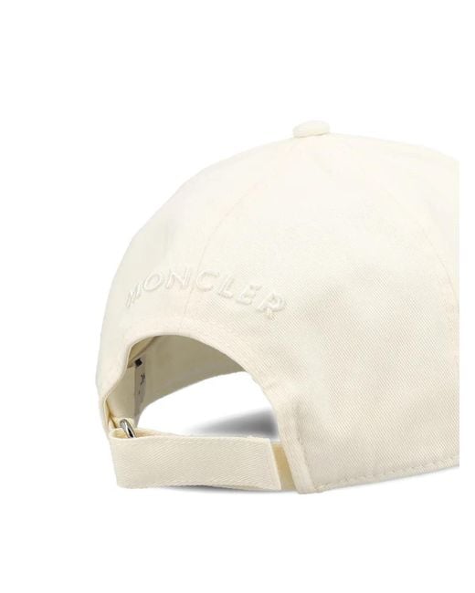 Moncler Natural Logo-Patch Baseball Cap for men