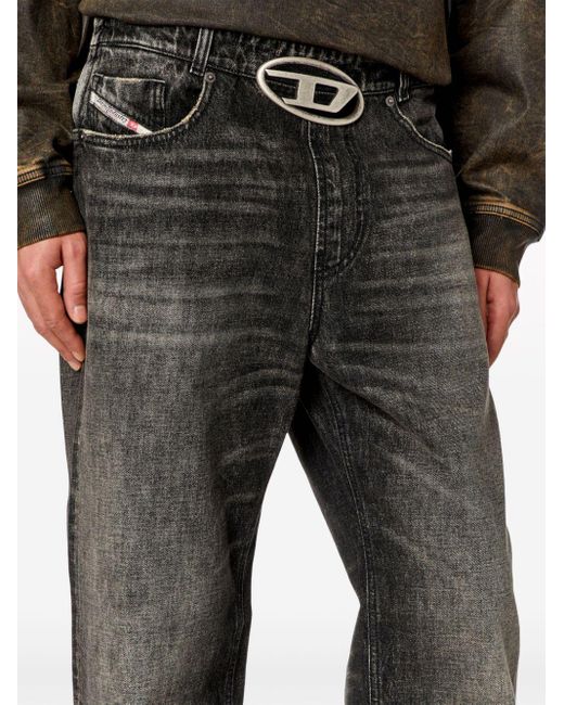 DIESEL Gray 2010 D-macs 0jgae Straight-leg Jeans for men
