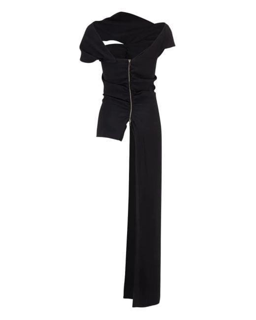 Colville Black Draped Top