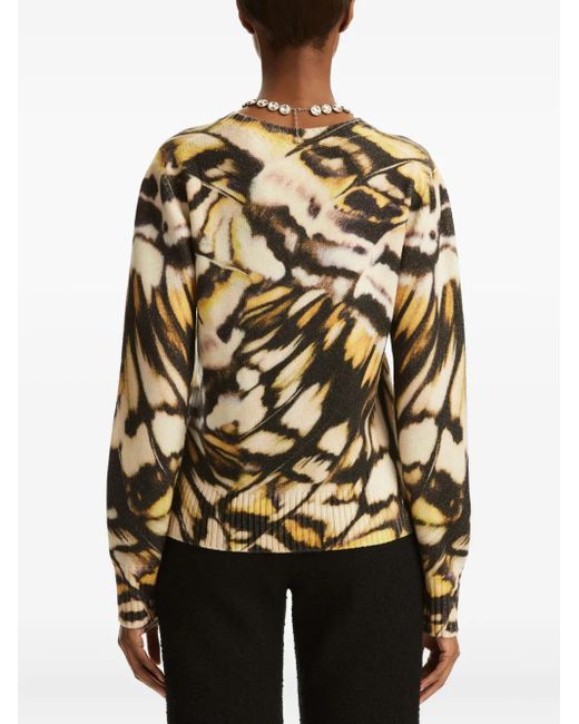 Oscar de la Renta プリント プルオーバー Black