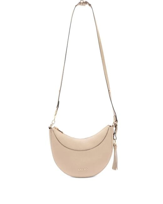 Liu Jo White Medium Tassel Crescent Cross Body Bag