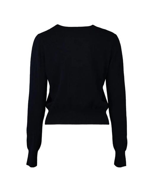 Misha Black Mish Ribbed-Trim Sweater