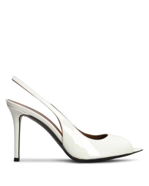 Giuseppe Zanotti White 90Mm Intriigo Open Toe Sandals