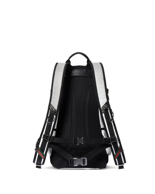 Gucci Black Small Logo-Pattern Backpack for men