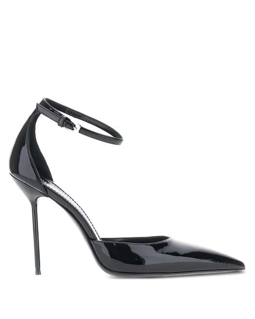 Paris Texas White Lidia Pumps aus Lackleder 105mm