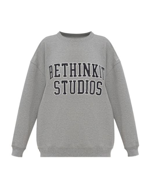 Rethinkit Studios Sweater Met Logo in het Gray