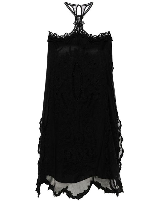 Isabel Marant Broderie Anglaise Mini-jurk in het Black