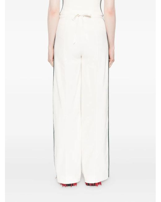 Adidas サイドストライプ パンツ White