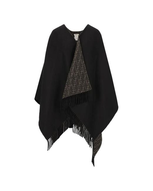 Fendi Black Poncho