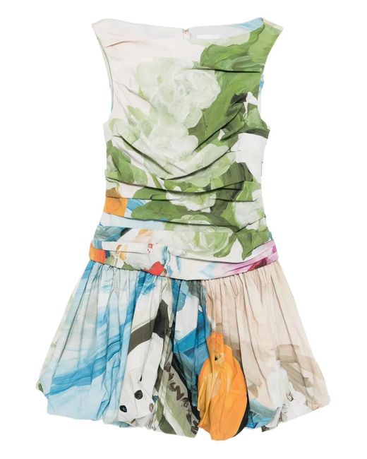Acler Green Nershall Mini Dress