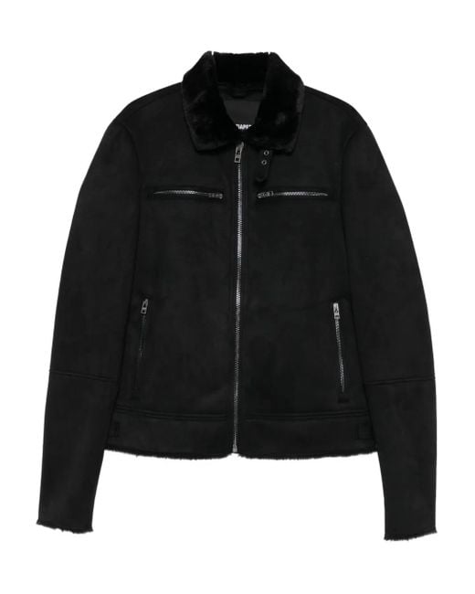 メンズ Patrizia Pepe ライダースジャケット Black