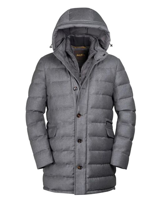 Moorer Gray Calandri Padded Jacket for men