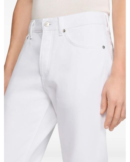 Sandro White Regular Raw Jeans for men
