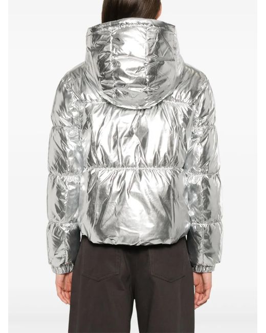 Piumino Con Effetto Metallizzato di MICHAEL Michael Kors in Gray