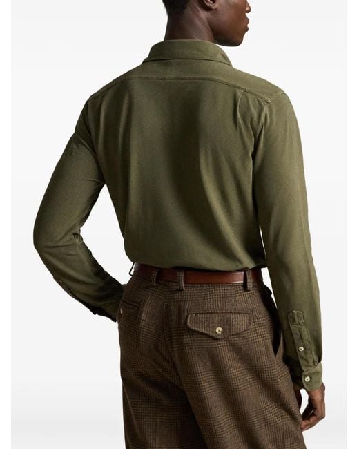 Polo Ralph Lauren Green Chemise Featherweight En Résille for men