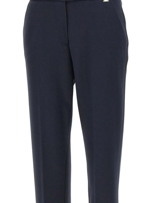 Pantaloni Con Vita Elasticizzata di Kaos in Blue