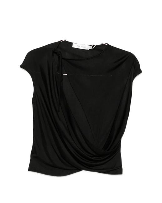 AYA MUSE Black Nyra Cut-Out Cami Top