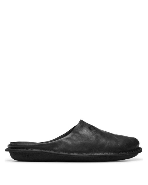Slippers con logo bordado Comme des Garçons de hombre de color Black
