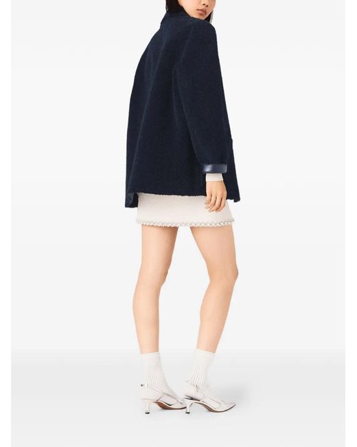 Maje Black Reversible Faux-Shearling Jacket