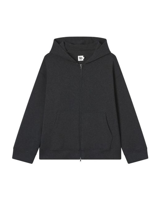 Sudadera con capucha y cremallera B+ AB de color Black