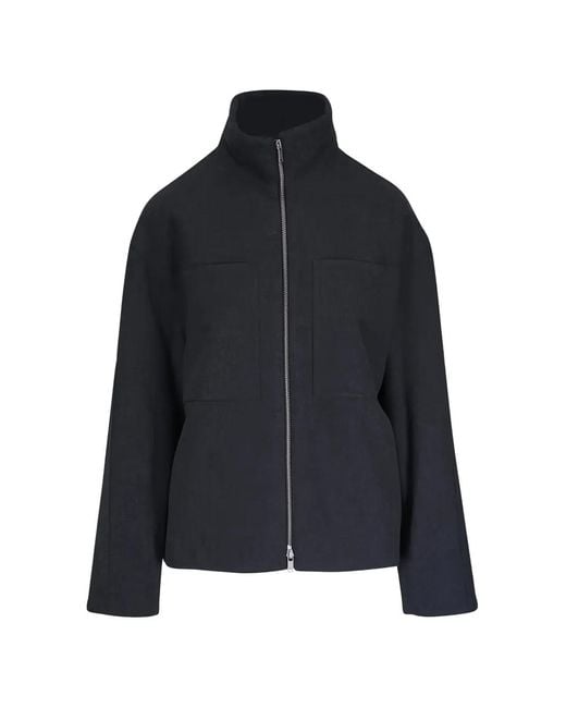 Jil Sander Blue Chest-Pocket Jacket