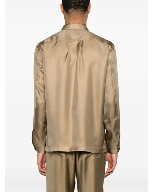 Tom Ford Natural Silk Twill Shirt for men