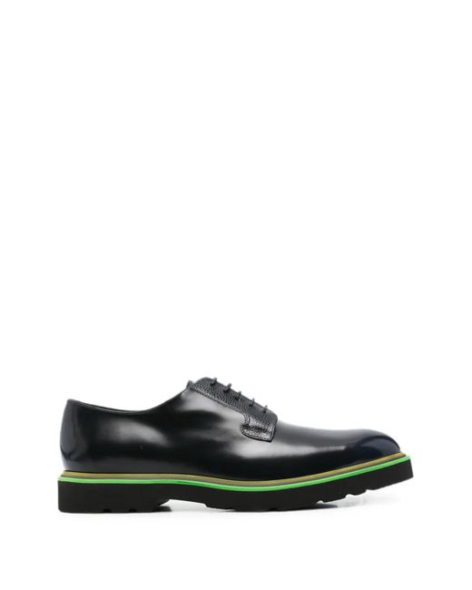 Paul Smith Black Ras Lace-Up Leather Derby Shoes for men