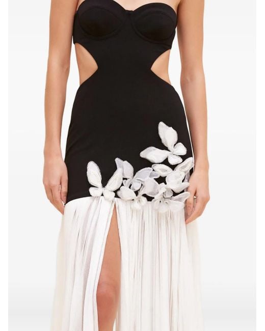 PATBO Geplooide Maxi-Jurk in het White