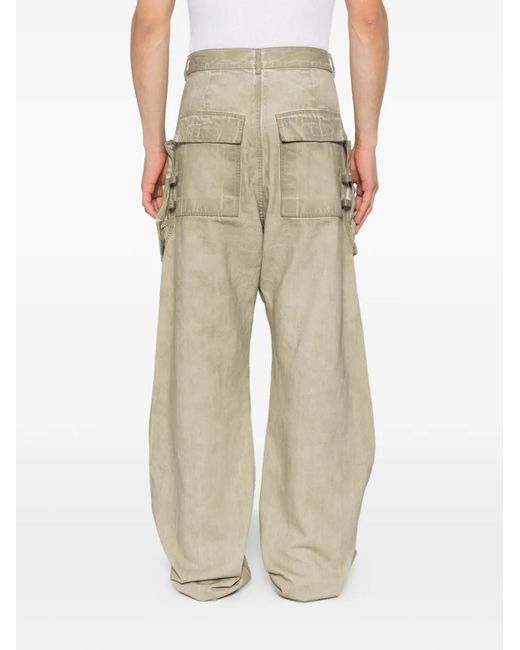 Rick Owens White Stefan Cargo Pants for men