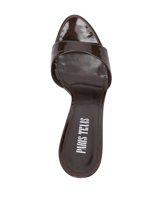 Paris Texas Metallic Lidia Leather Heel Sandals