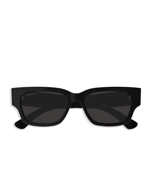 Gucci Black Logo-Print Sunglasses