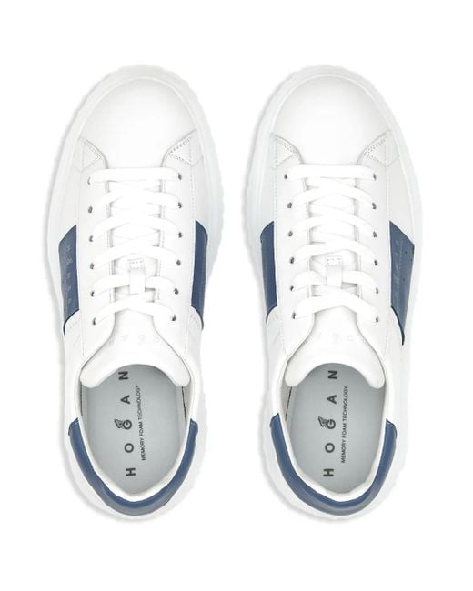 Hogan Blue Sneakers H-Stripes for men