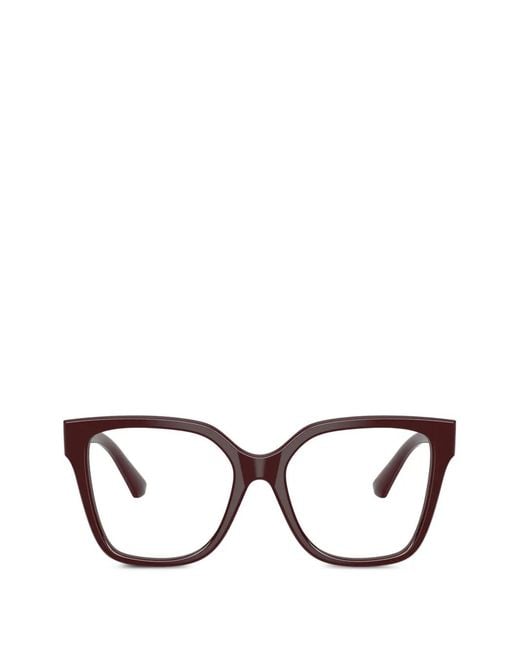 Burberry Purple Square Frame Glasses