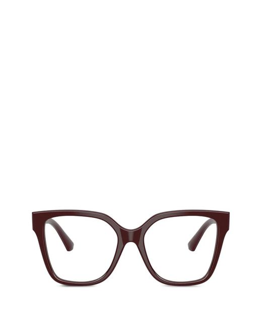 Burberry Purple Square Frame Glasses