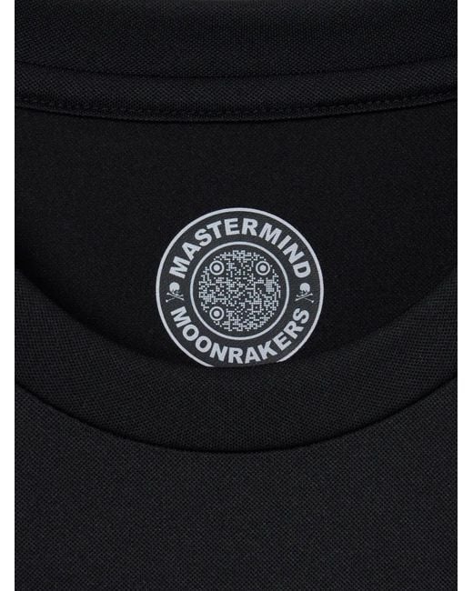 Mastermind Japan Black Skull-Print Long-Sleeve T-Shirt for men