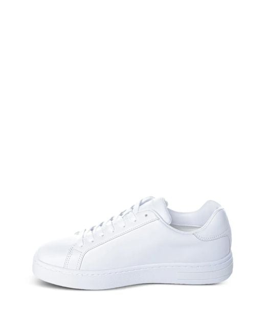 ARMANI EXCHANGE White Leather Sneakers for men