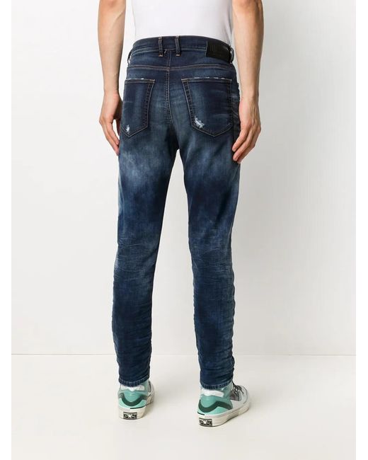 DIESEL Blue D-Vider Carrot Leg Joggjeans for men