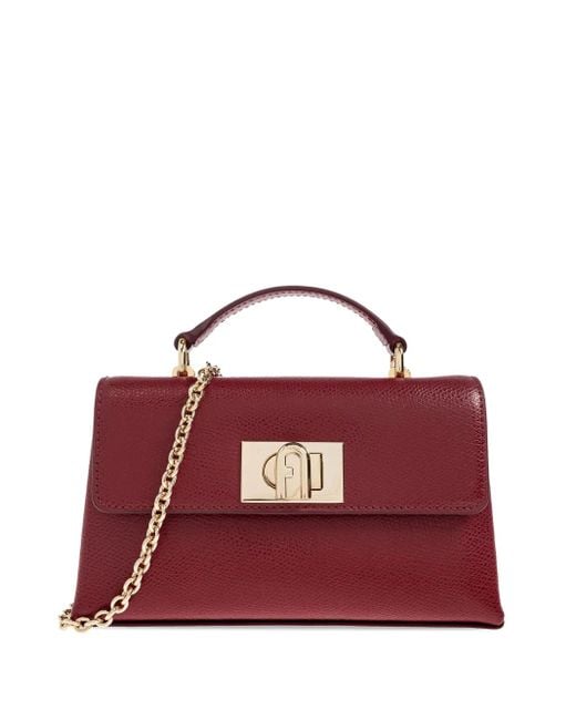 Furla 1927 チェーンストラップ ハンドバッグ ミニ Red