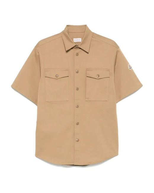 Moncler Natural Flap-Pocket Shirt for men
