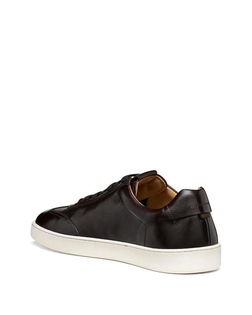 Geox Black Regio Herr Lace-Up Sneakers for men